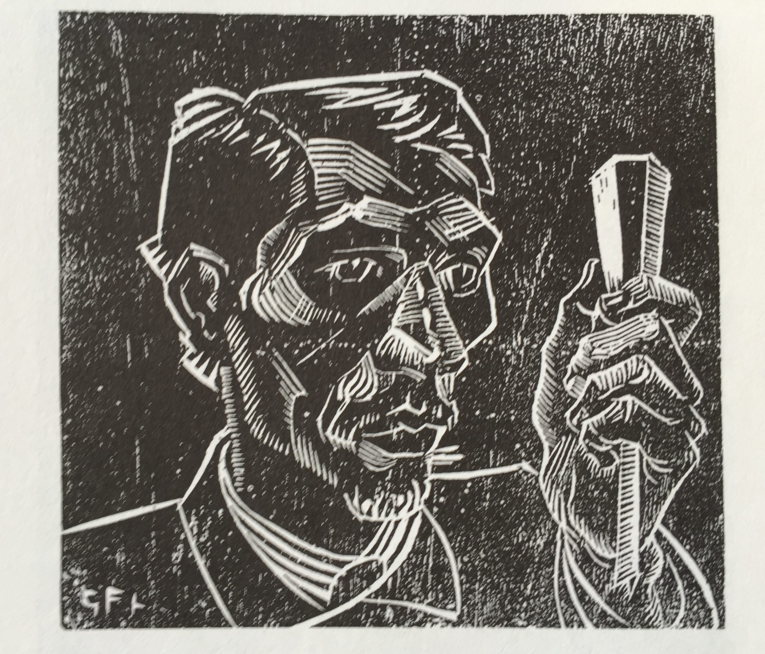 Retrato de un obrero tallista, Gabriel Fernández Ledesma, 1926.