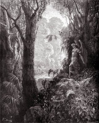 Grabado de Gustave Doré, grabador francés