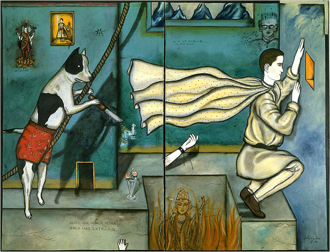 Mientras me despierto, Julio Galán, 1985. Galería Ramis Barquet.