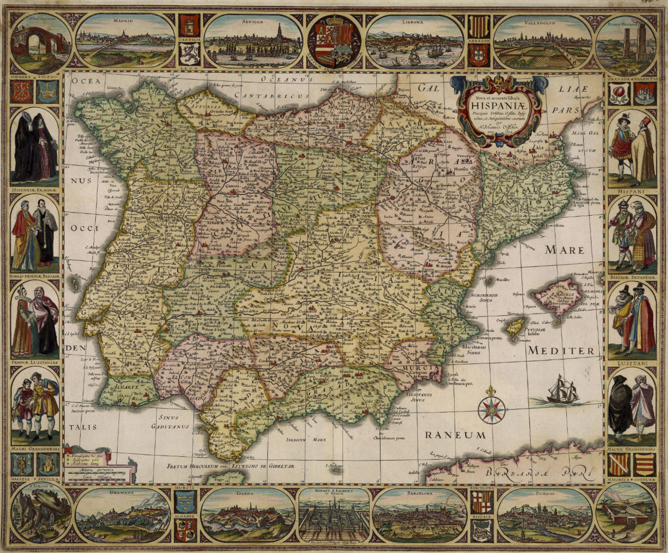 Mapa antiguo de España